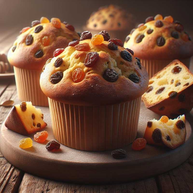 Muffin di panettone