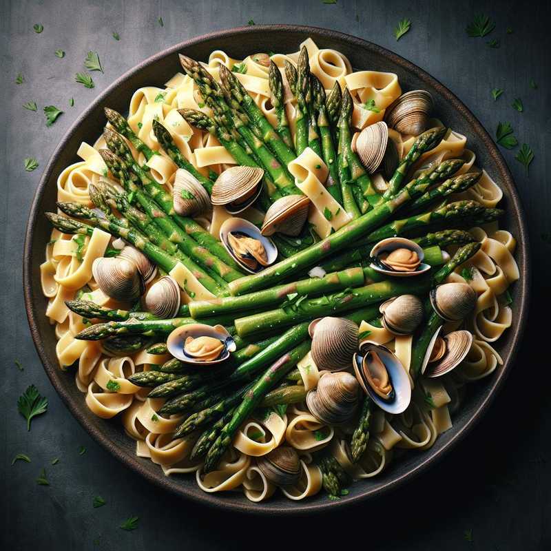 Scialatielli asparagi e vongole