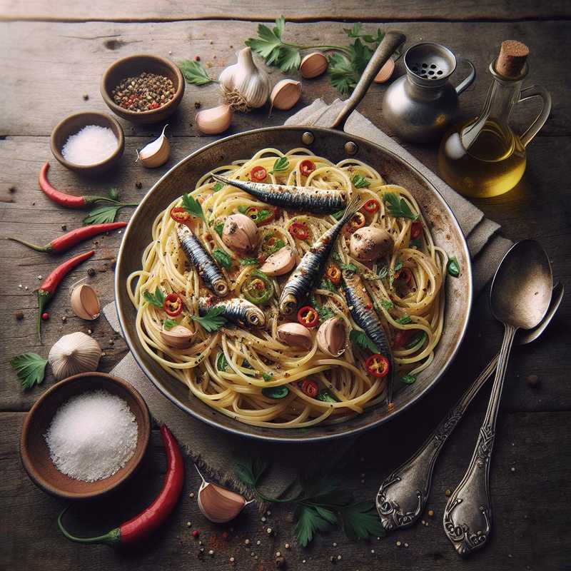 Spaghetti with Anchovies