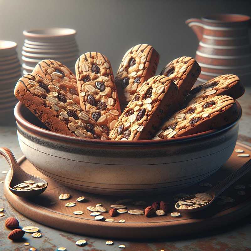 Biscotti with muesli