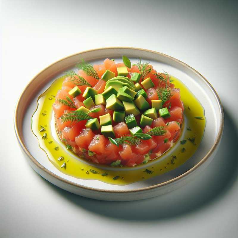 Tartare di salmone e avocado