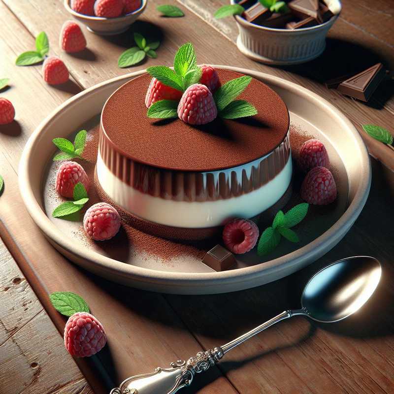 Chocolate Panna Cotta Cake