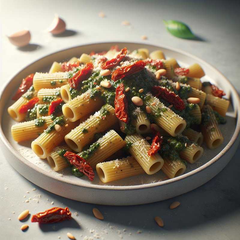 Rigatoni con pesto di pomodori secchi