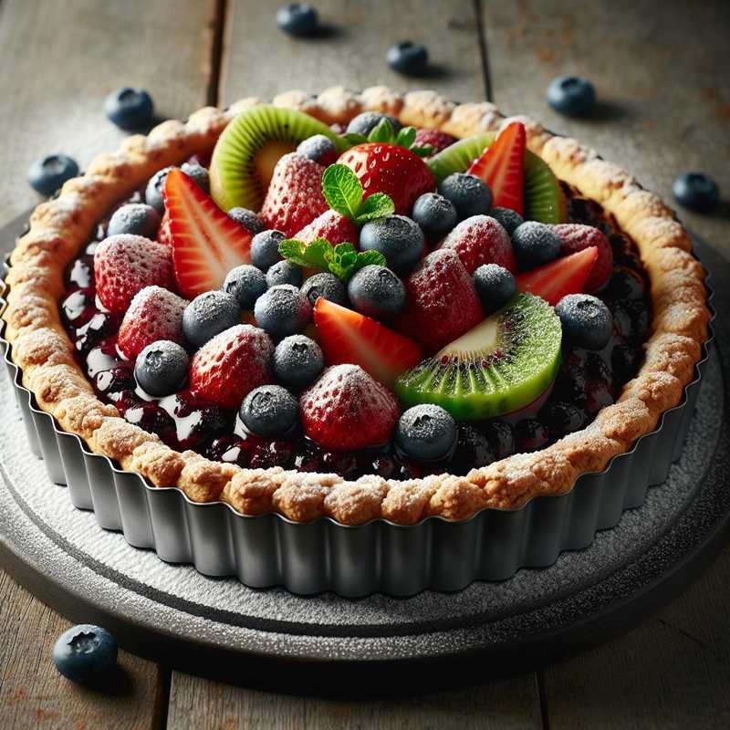 Crostata di cioccolato e frutta