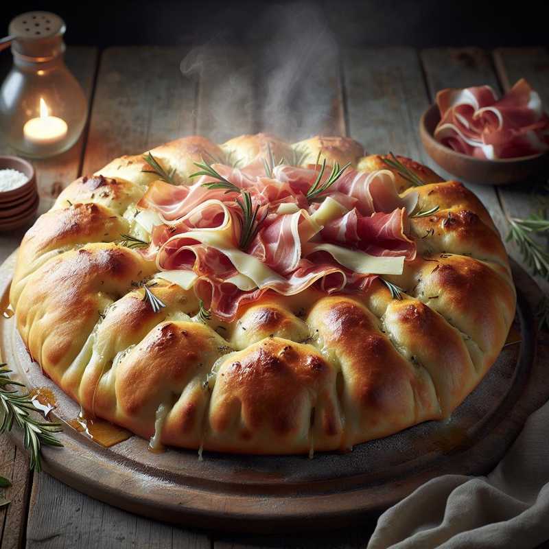 Focacce ripiene prosciutto e scamorza