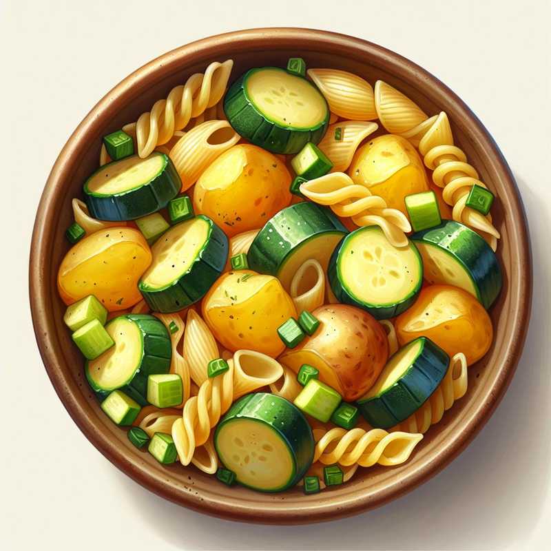 Pasta patate e zucchine