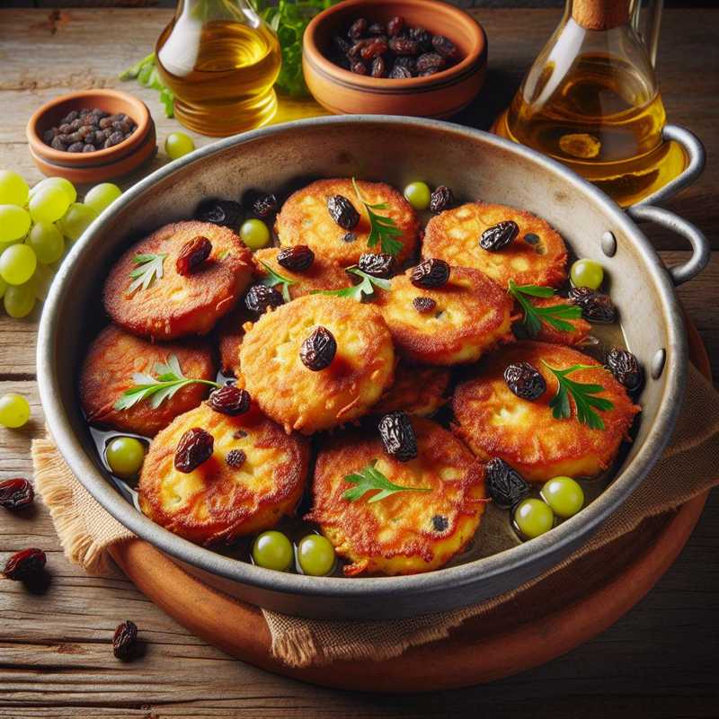 Salt Cod Fritters with Raisins