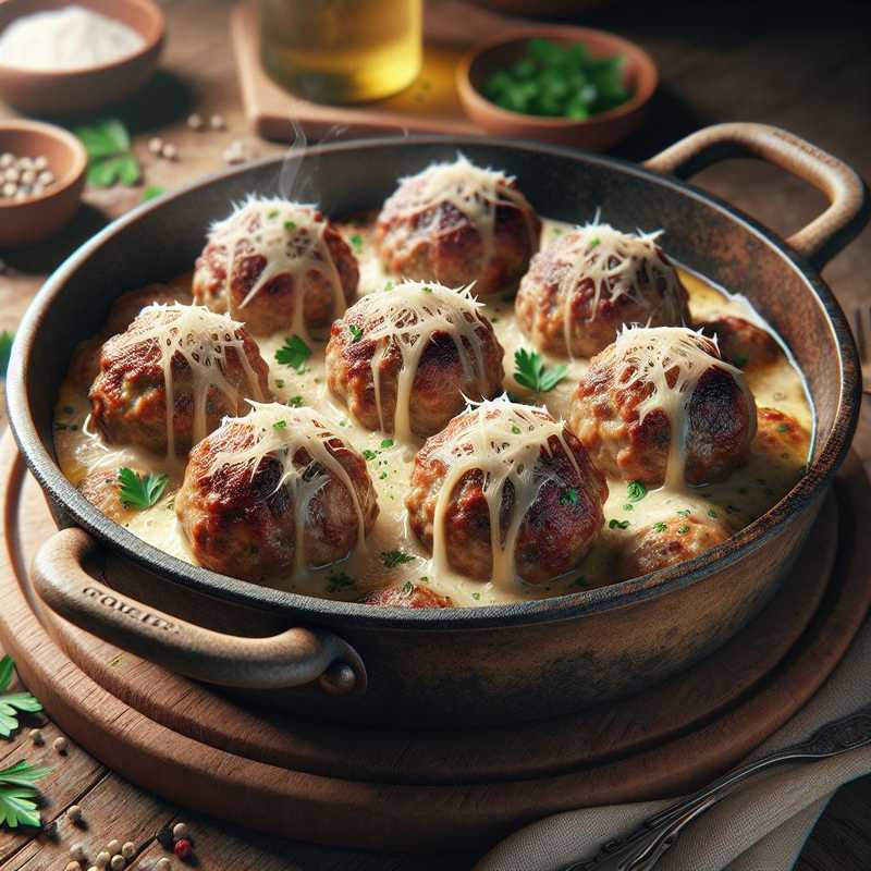 Baked Meatballs with Pecorino Romano