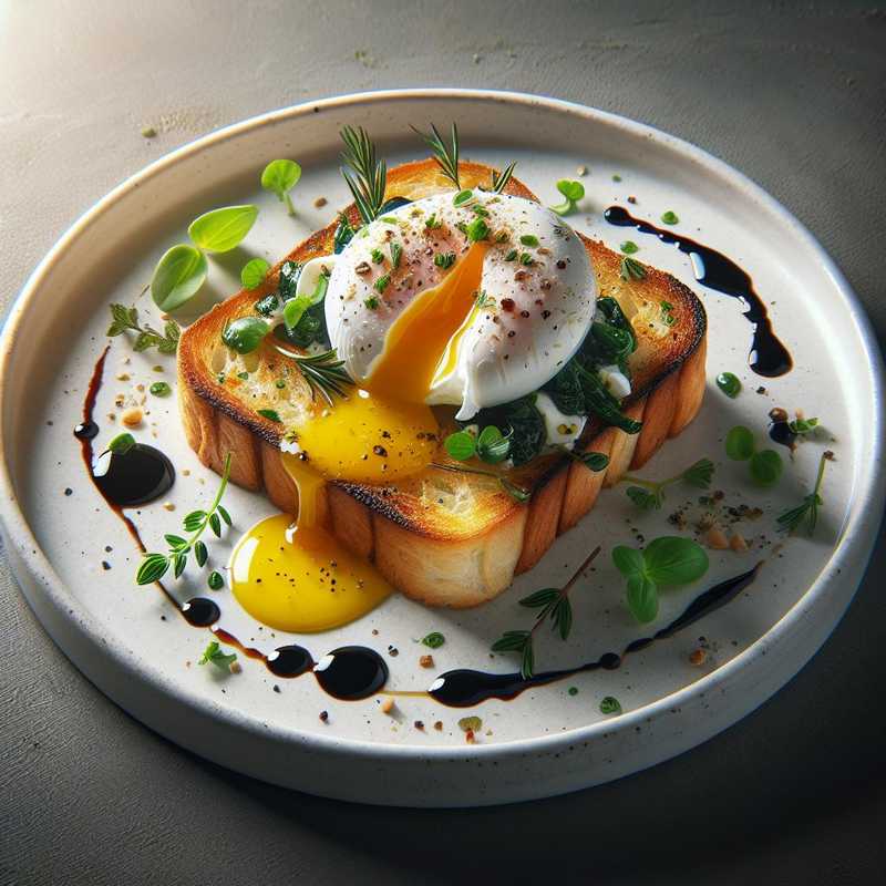 Crostini with Poached Egg