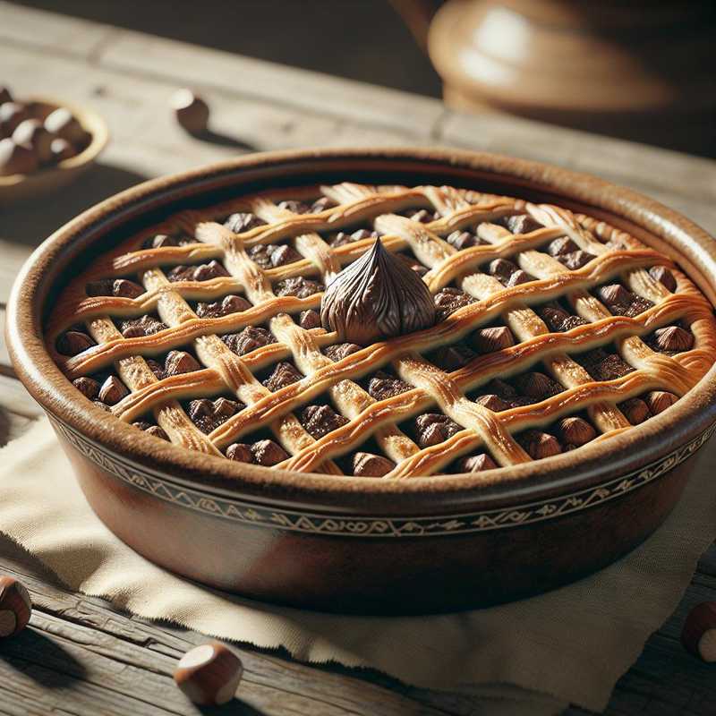 Pastiera alle nocciole e cacao