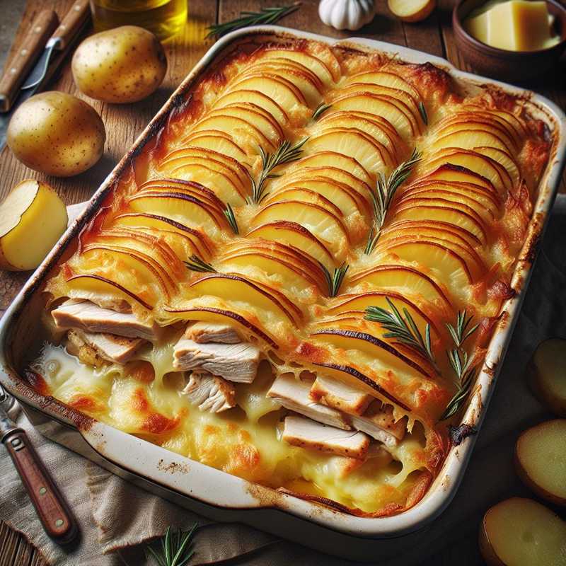 Pasticcio di pollo e patate