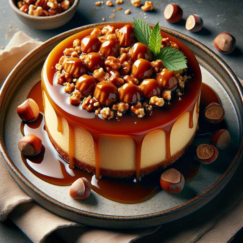 Cheesecake caramello e nocciole