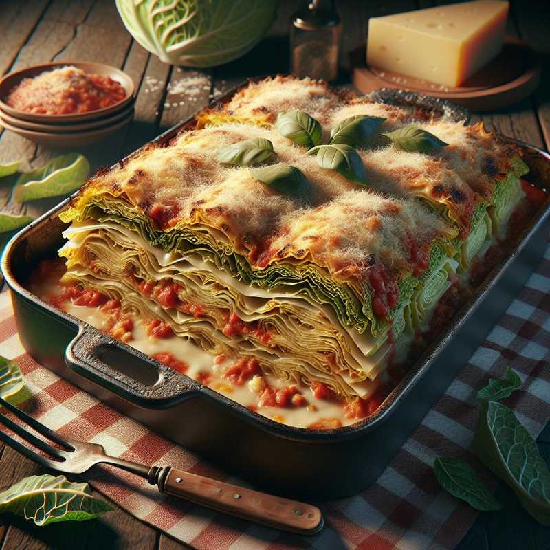 Savoy Cabbage Parmigiana