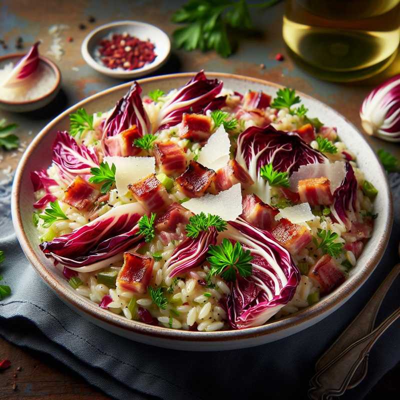 Risotto radicchio e pancetta