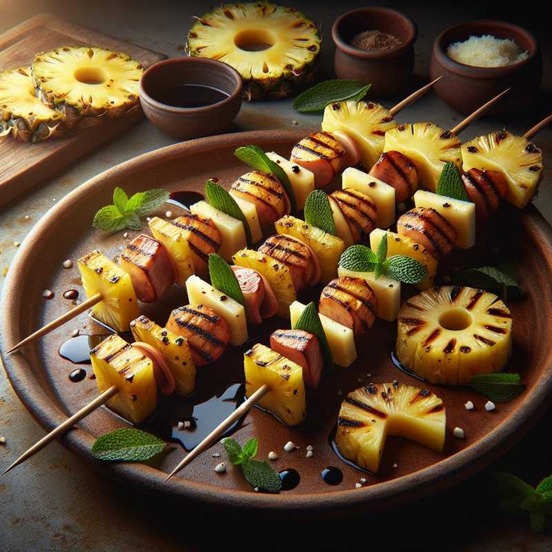 Sweet and Salty Pineapple Skewers