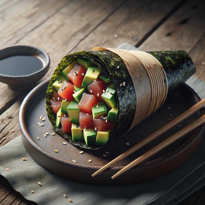 Poke temaki wrap