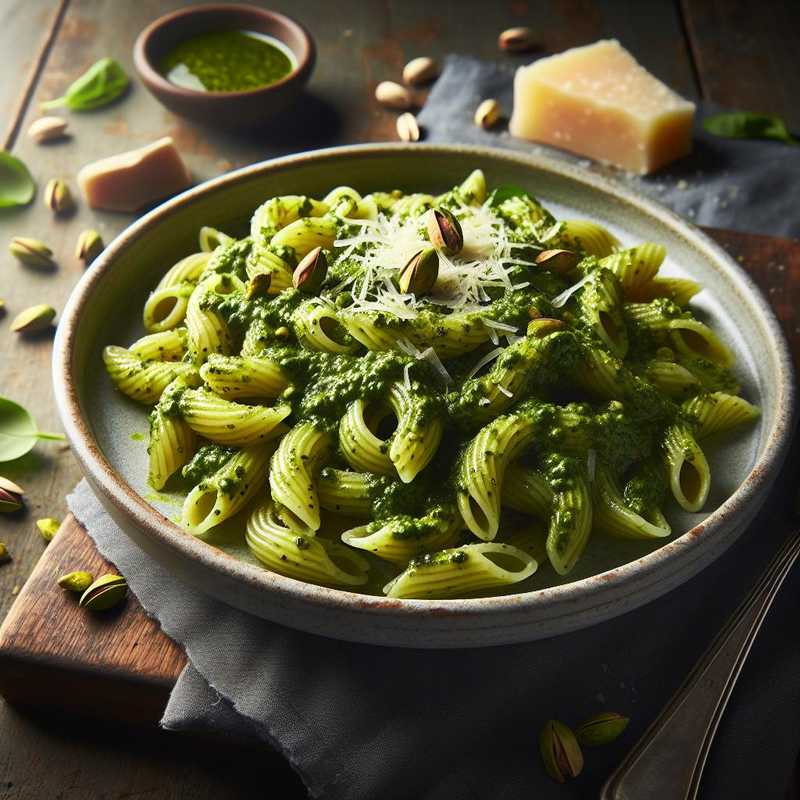 Garganelli al pesto di pistacchio