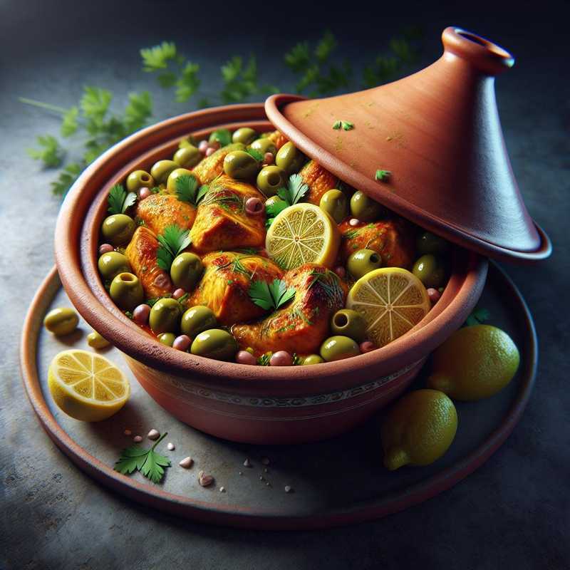 Tagine di Pollo e Olive