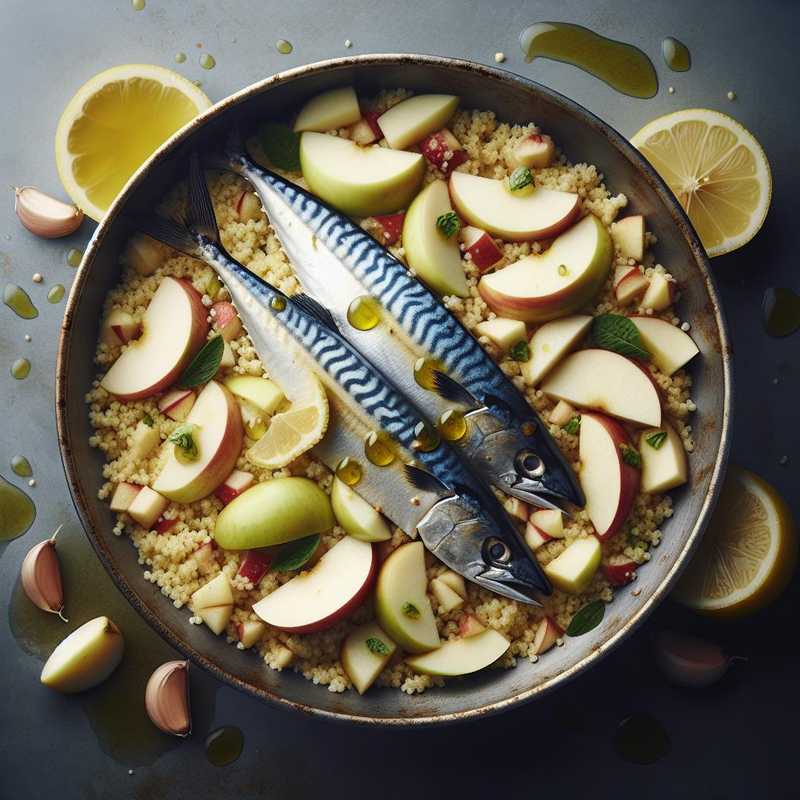 Couscous with Apple, Mackerel, and Salmoriglio