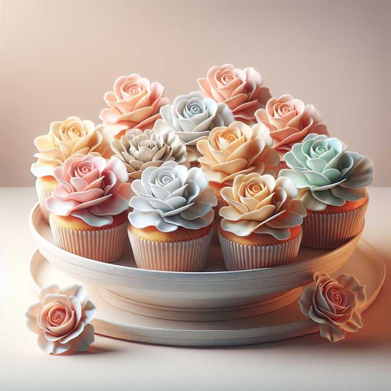 Cupcake with Roses