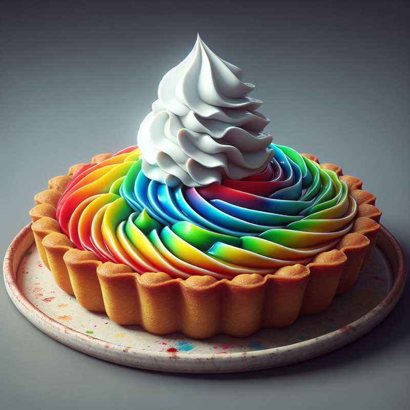 Multicolor Whipped Cream Cake