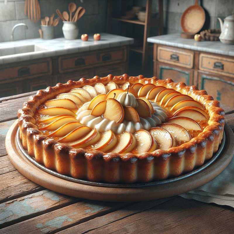 Cream and Apple Tart