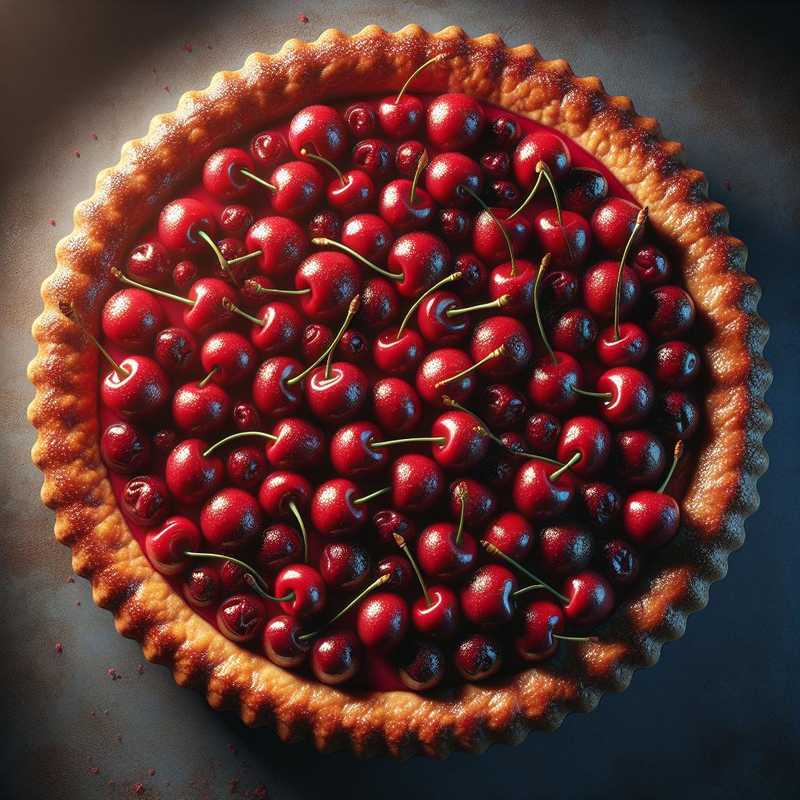 Crostata al farro e ciliegie