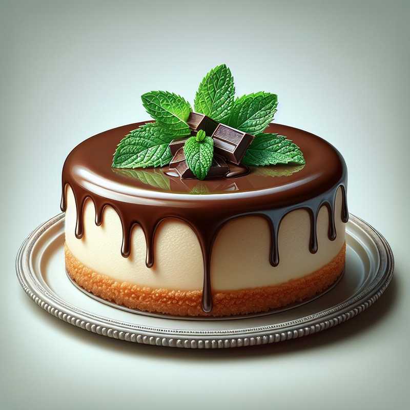 Cheesecake menta e cioccolato