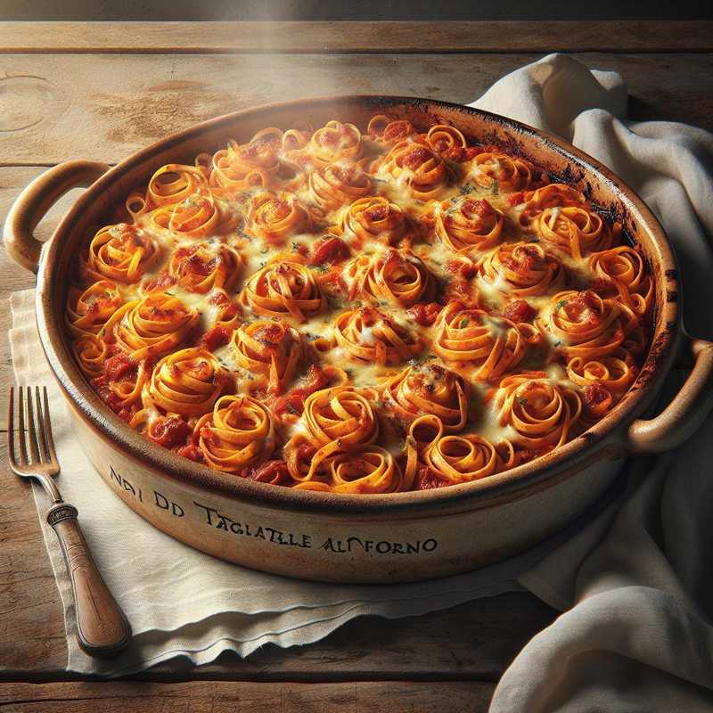 Baked Tagliatelle Nests