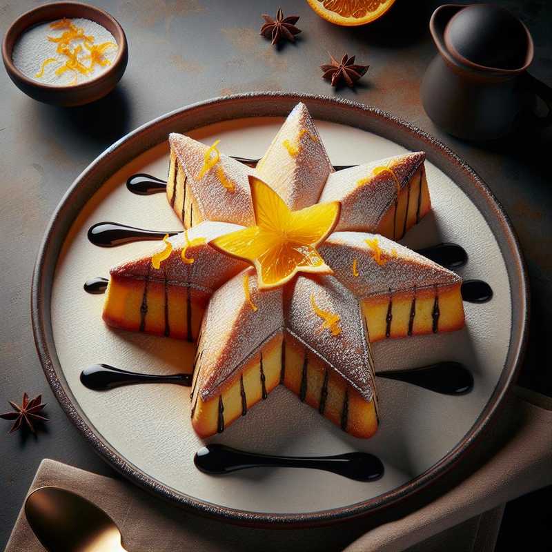 Pandoro Star with Orange and Chocolate