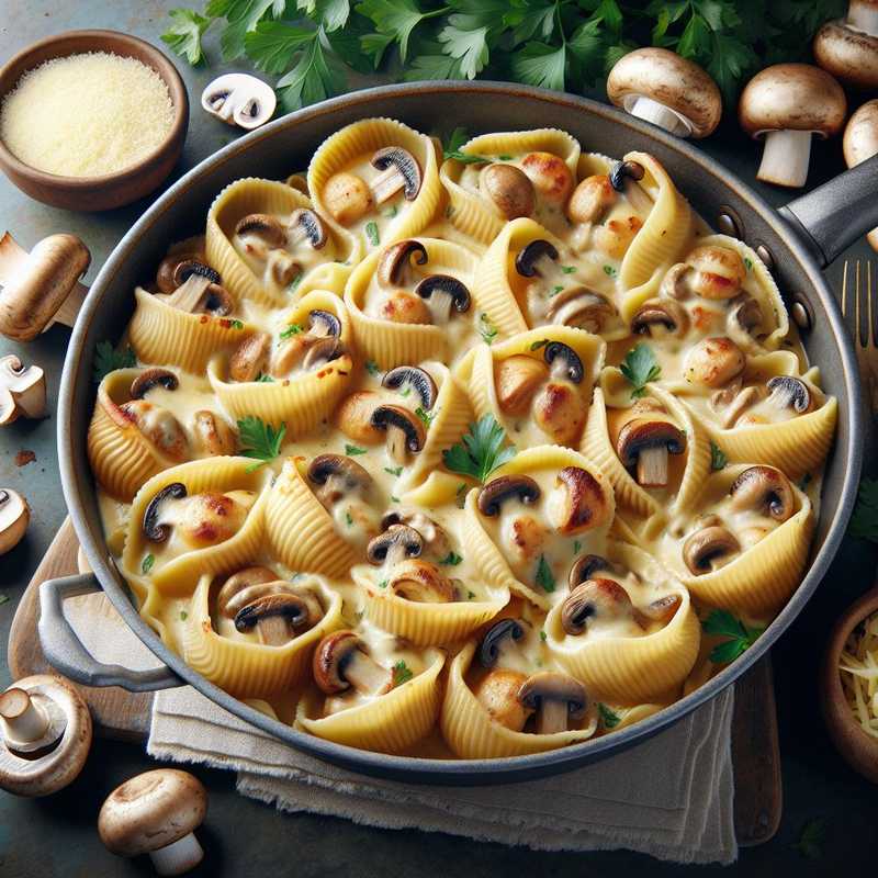 Conchiglioni ripieni ai funghi