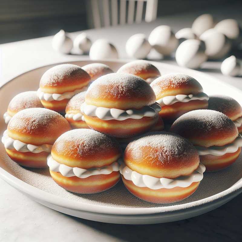 Cream-filled Bomboloni