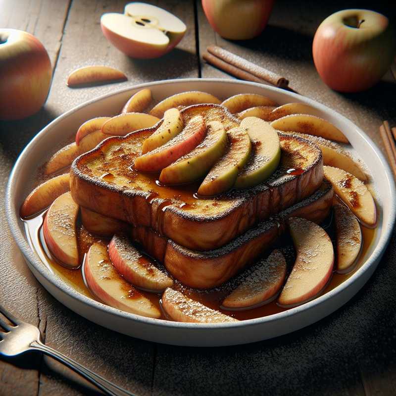 French toast with apples