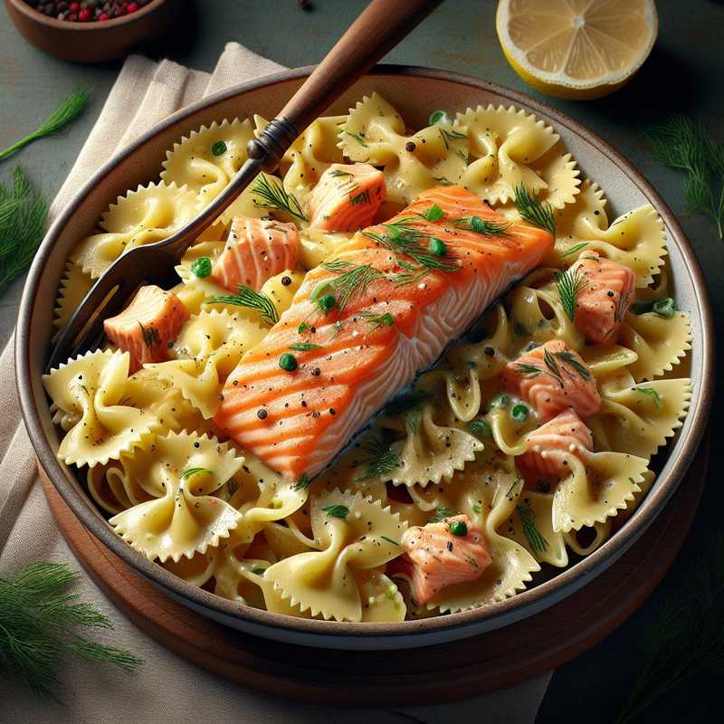 Farfalle al salmone fresco