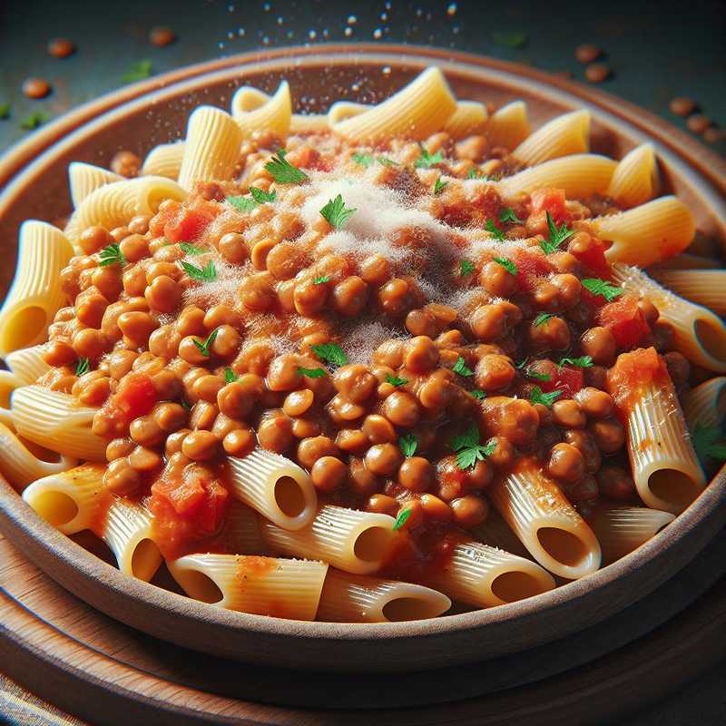 Ziti al Ragù di Lenticchie