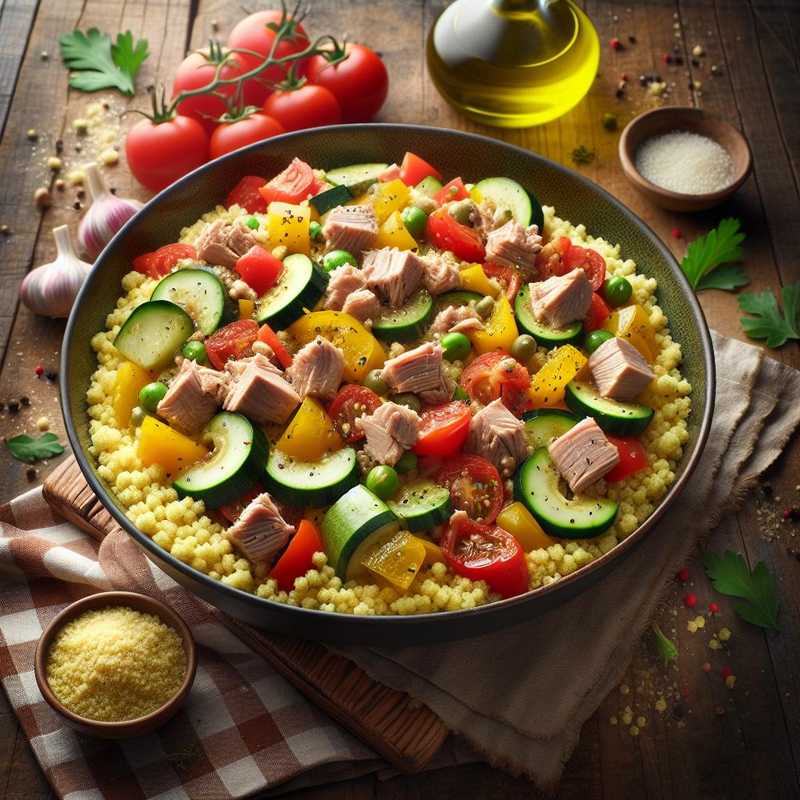 Couscous with tuna and vegetables