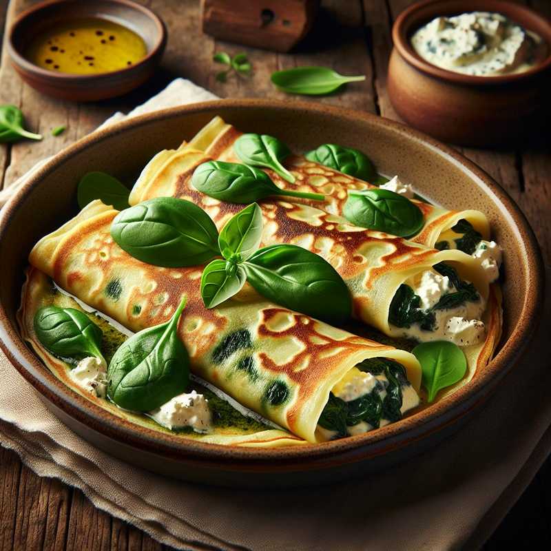 Crepe ricotta e spinaci